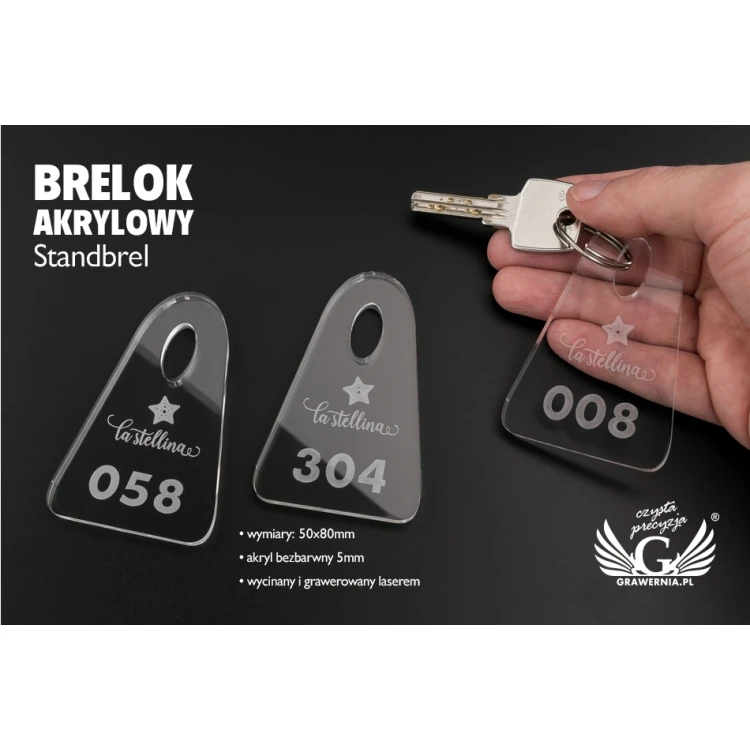 Brelok akrylowy - STANDBREL - BA011