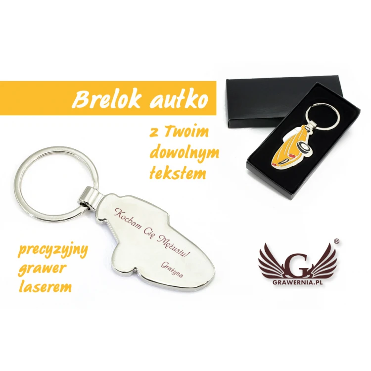 BRELOK AUTKO - z Twoim grawerem - BP2