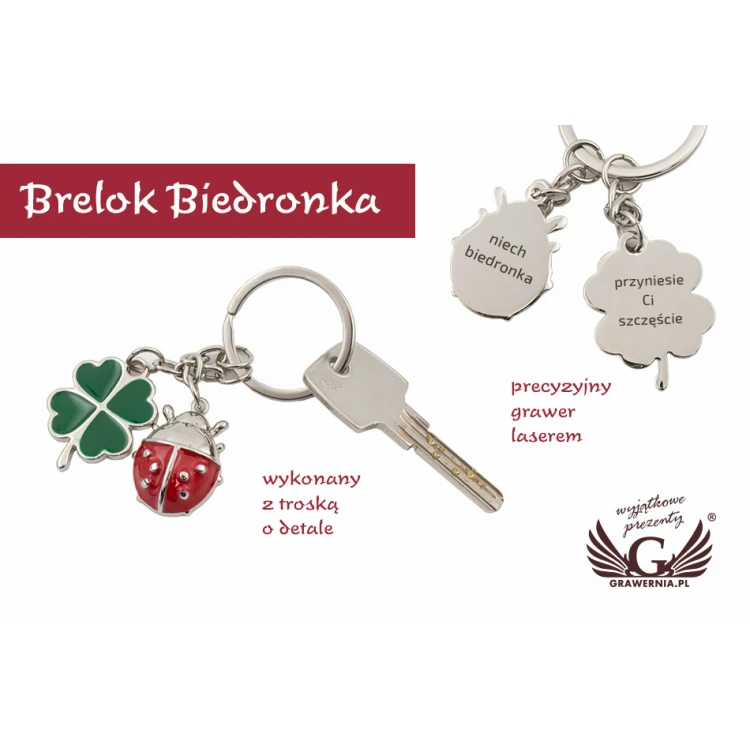 BRELOK Biedronka - z Twoim grawerem - BP67