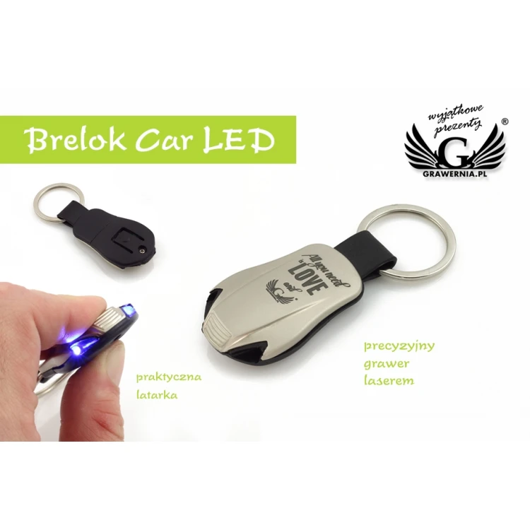 Brelok Car LED - z grawerem - BP55