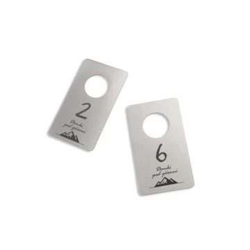 Brelok do szatni Aspen - stal gr. 1mm wym. 45x80mm - BM039