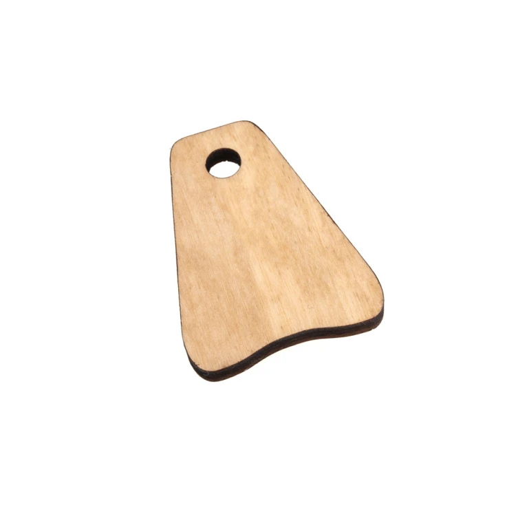 Brelok drewniany Jaś 2 - kolor naturalny- wym. 50x38mm - BD081