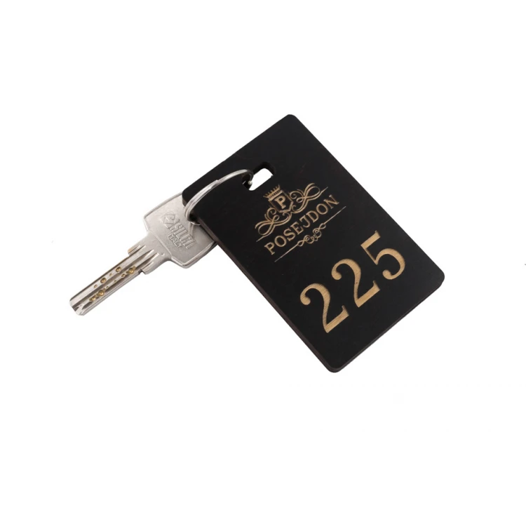 Brelok drewniany Margo 5 - kolor wenge wym. 80x50mm - BD029