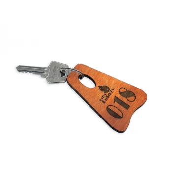 Brelok drewniany PIONIER ORANGE