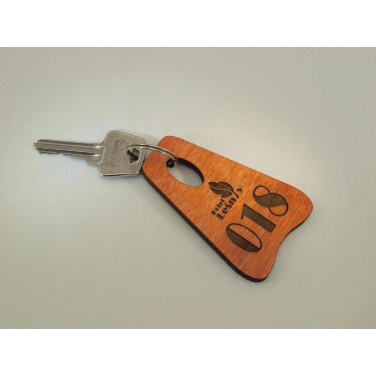 Brelok drewniany PIONIER ORANGE