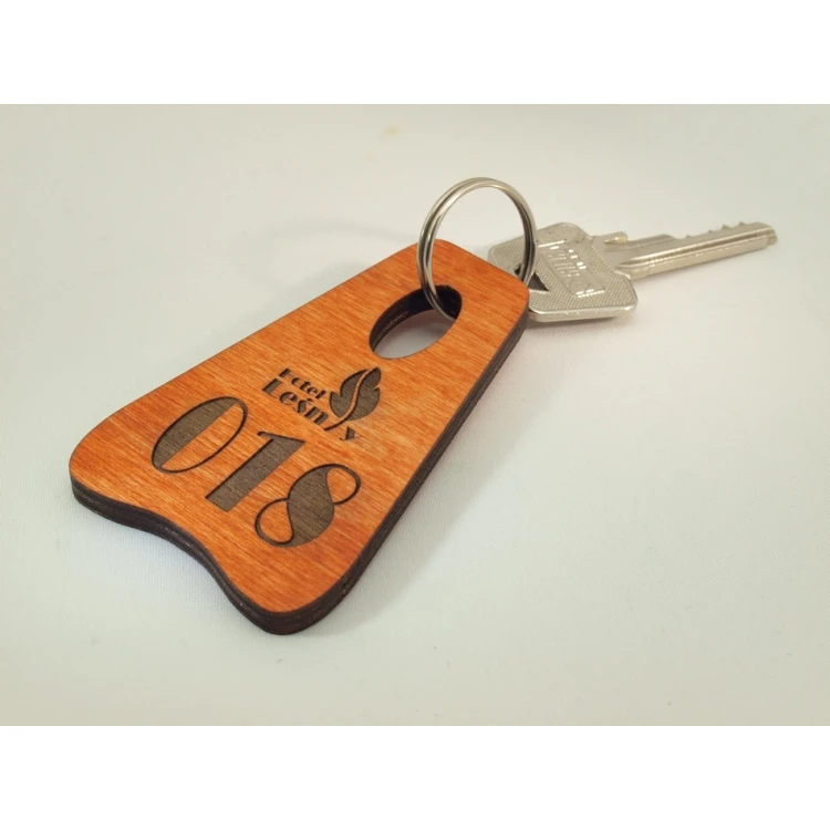 Brelok drewniany PIONIER ORANGE