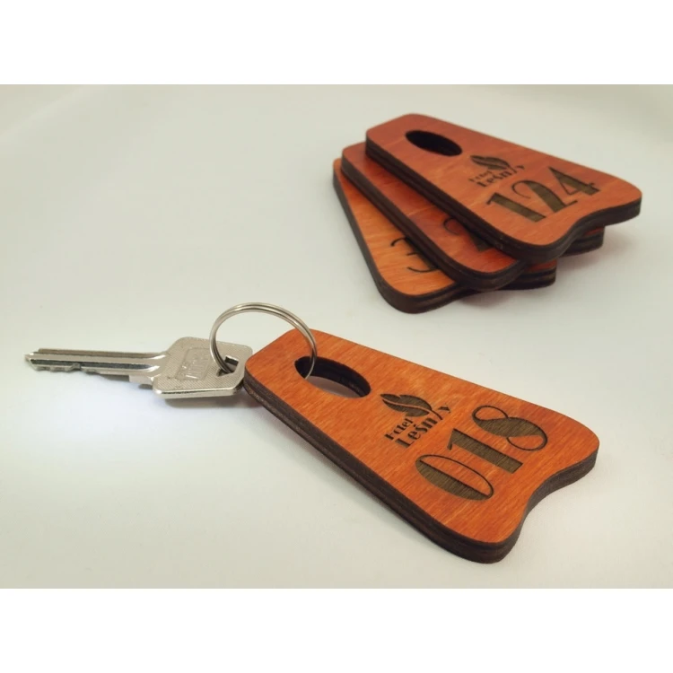 Brelok drewniany PIONIER ORANGE