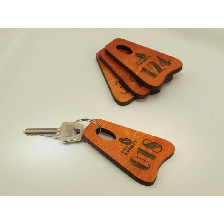 Brelok drewniany PIONIER ORANGE