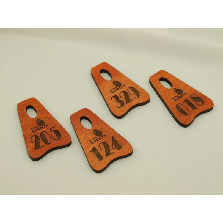 Brelok drewniany PIONIER ORANGE