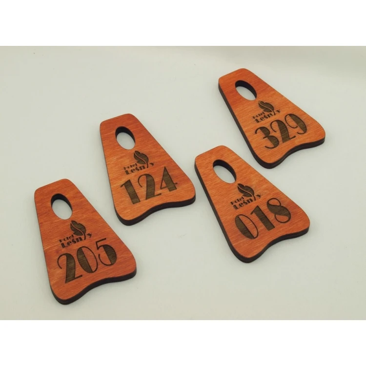 Brelok drewniany PIONIER ORANGE