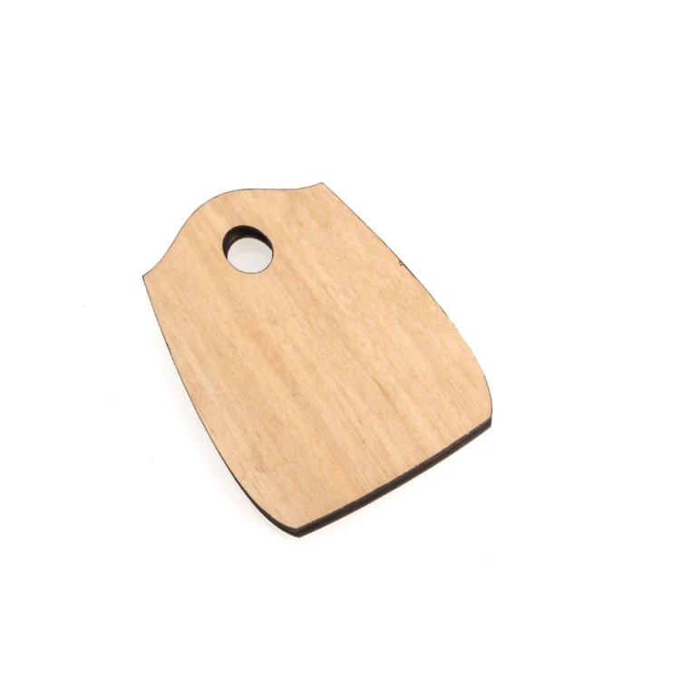 Brelok drewniany Pirat 2 - kolor naturalny - wym. 80x55mm - BD087