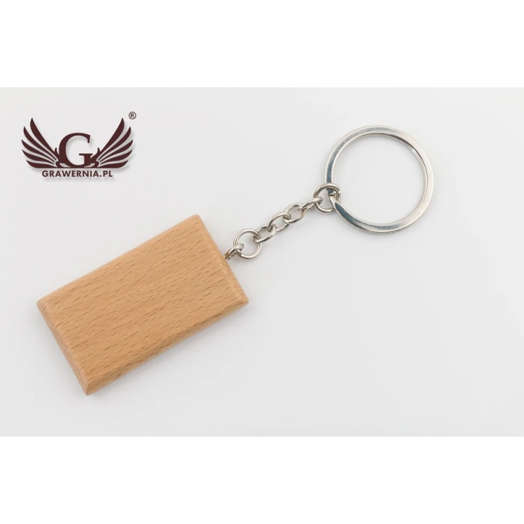 Brelok drewniany z grawerem - Ralph - BP74
