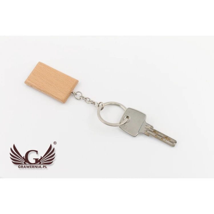 Brelok drewniany z grawerem - Ralph - BP74
