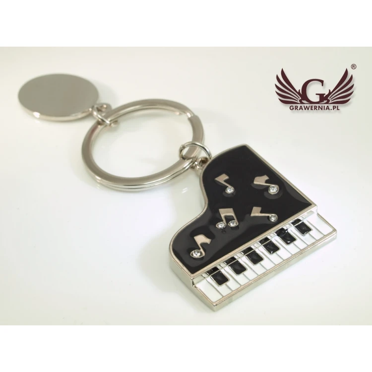 BRELOK FORTEPIAN dla pianisty z Twoim grawerem