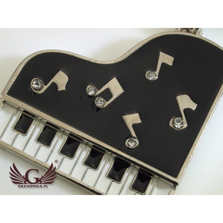 BRELOK FORTEPIAN dla pianisty z Twoim grawerem