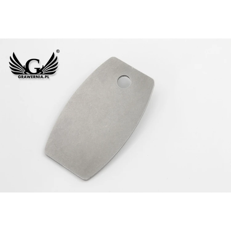 Brelok hotelowy - ALFIE Stal XL gr. 2mm - wym: 75x45mm - BM030
