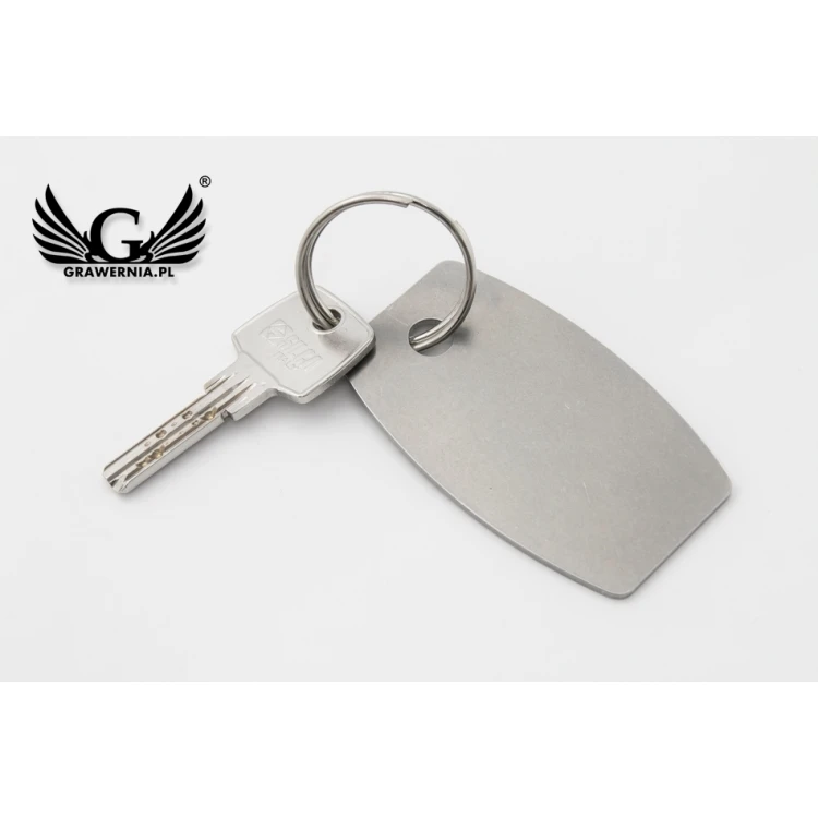 Brelok hotelowy - ALFIE Stal XL gr. 2mm - wym: 75x45mm - BM030