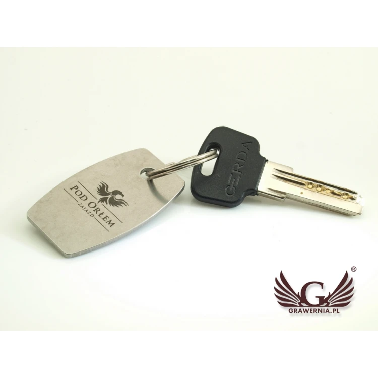 Brelok hotelowy - ALFIE Stal gr. 2mm - wym: 50x30mm - BM018