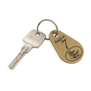 Brelok hotelowy - KROPMET Gold gr. 2mm - BMZ005