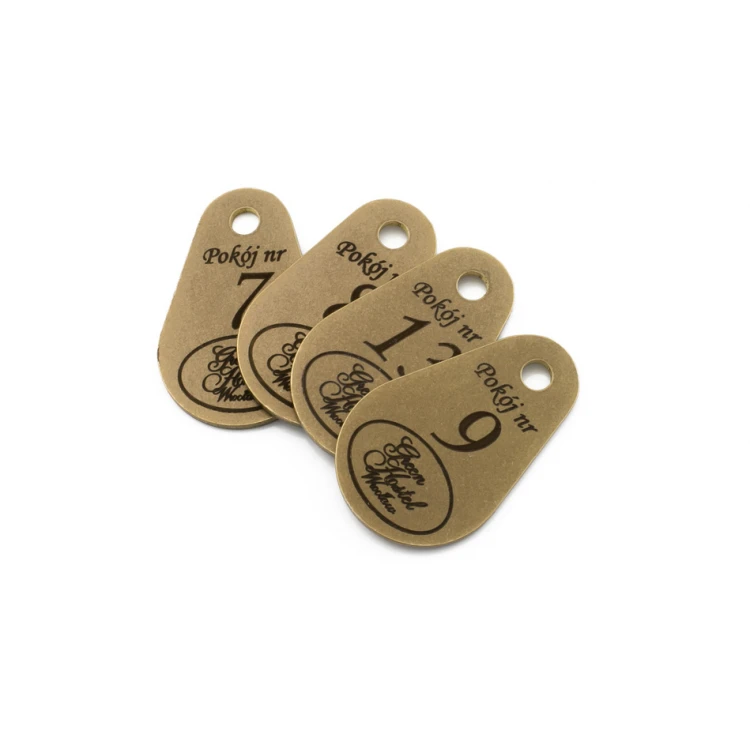Brelok hotelowy - KROPMET Gold gr. 2mm - BMZ005