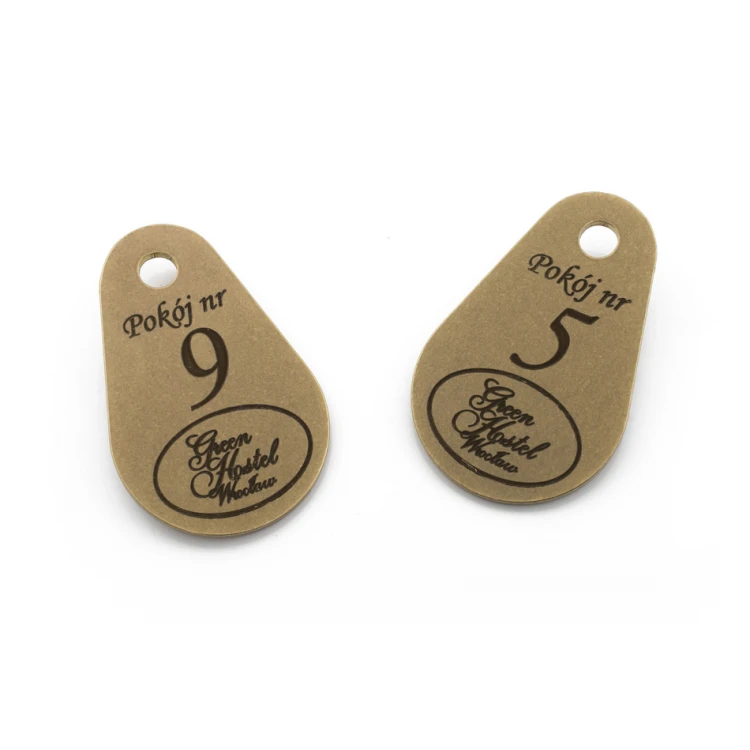 Brelok hotelowy - KROPMET Gold gr. 2mm - BMZ005