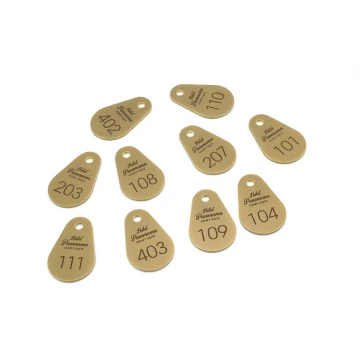 Brelok hotelowy - KROPMET Gold gr. 3mm - BMZ003
