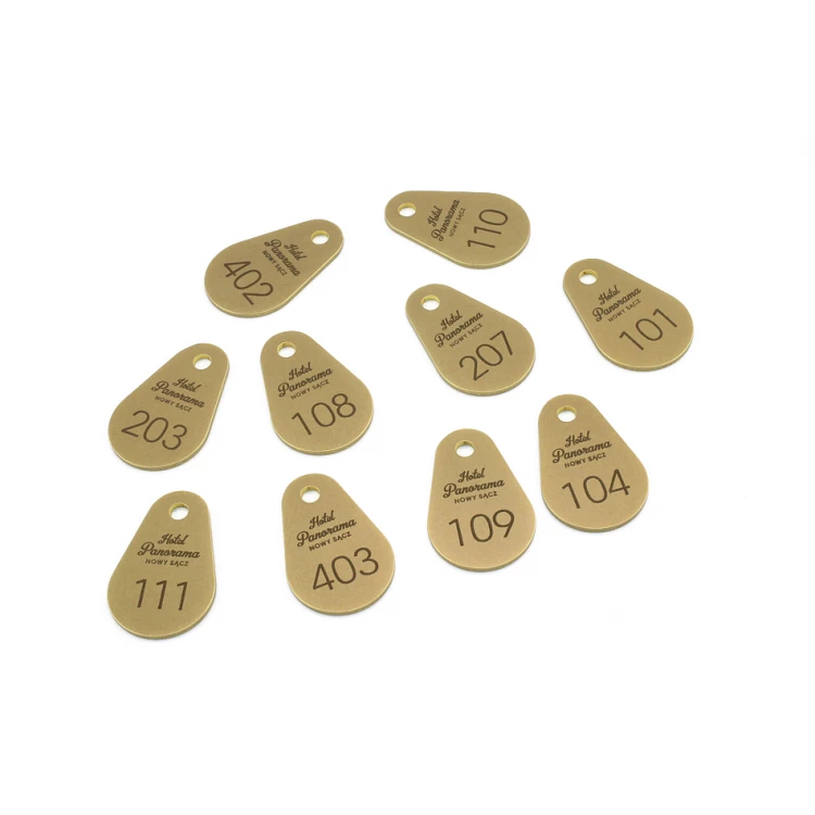 Brelok hotelowy - KROPMET Gold gr. 3mm - BMZ003