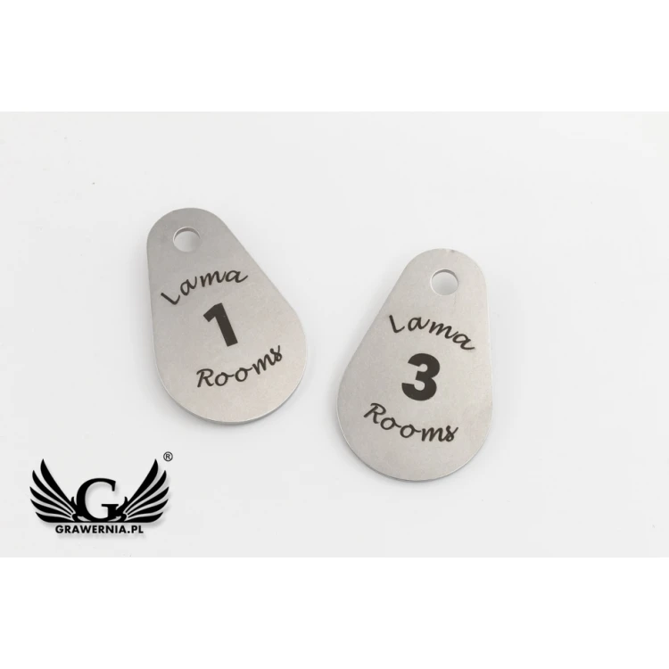 Brelok hotelowy - KROPMET stal gr. 2mm - BM019