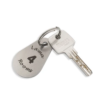 Brelok hotelowy - KROPMET stal gr. 2mm - BM019