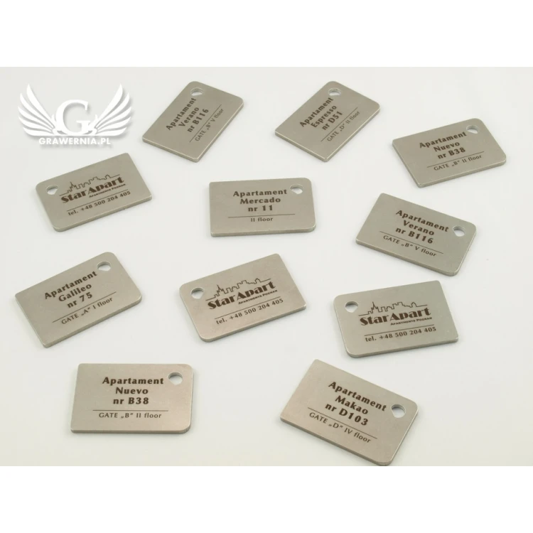 Brelok hotelowy - MATRIXMET 3 REGULAR FAT 60x40mm gr. 3mm - BM015
