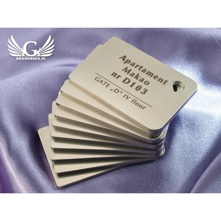 Brelok hotelowy - MATRIXMET 3 REGULAR FAT 60x40mm gr. 3mm - BM015