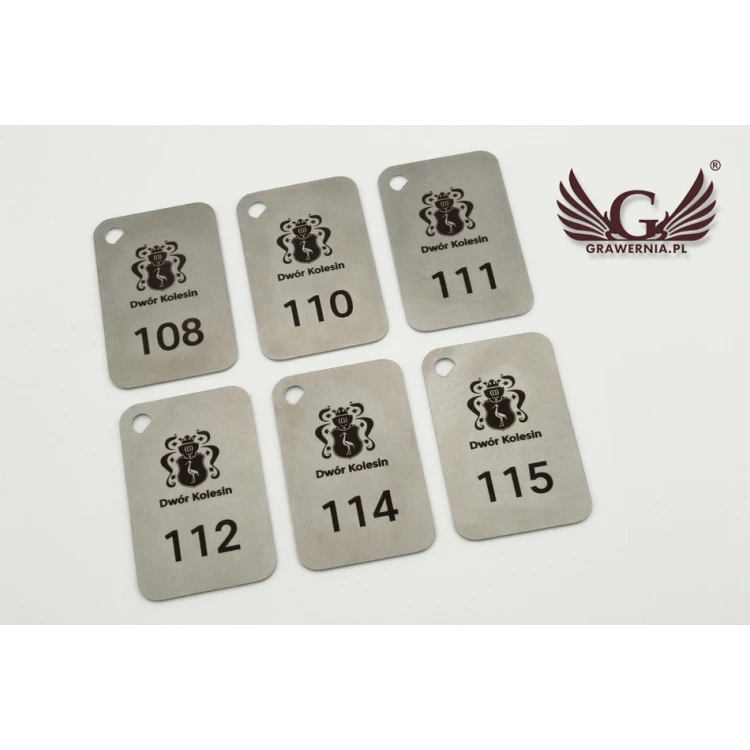 Brelok hotelowy - MATRIXMET 1 XXL SLIM 84x54mm gr. 1mm - BM023