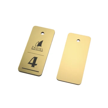 Brelok hotelowy - METALIC GOLD