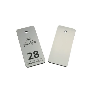 Brelok hotelowy - METALIC SILVER