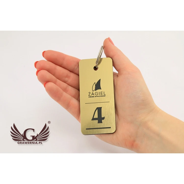 Brelok hotelowy - METALIC GOLD