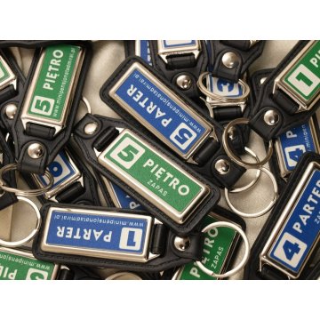 Brelok hotelowy - METALSKÓR PROSTOKĄT