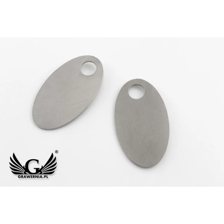Brelok hotelowy - OWALMET BIG Stal 70x40 mm gr. 2mm - BM037