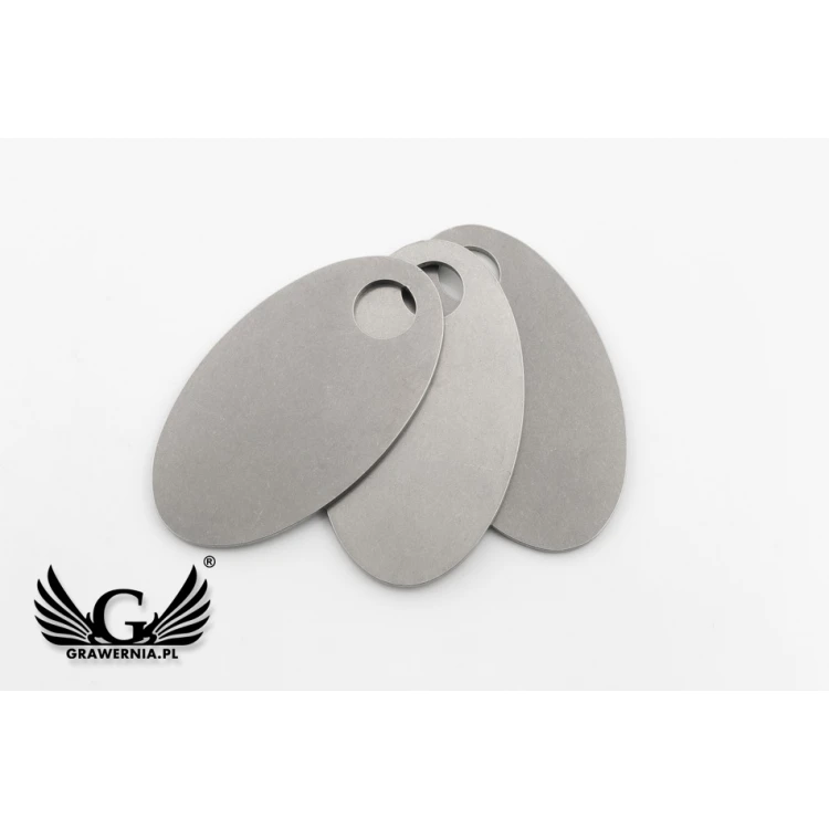 Brelok hotelowy - OWALMET BIG Stal 70x40 mm gr. 2mm - BM037