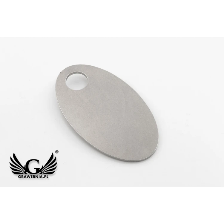 Brelok hotelowy - OWALMET BIG Stal 70x40 mm gr. 2mm - BM037