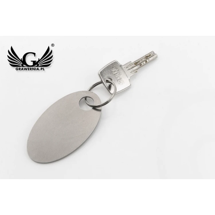 Brelok hotelowy - OWALMET BIG Stal 70x40 mm gr. 2mm - BM037
