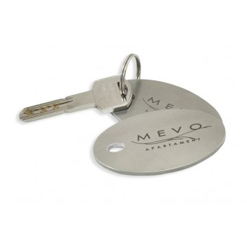 Brelok hotelowy - OWALMET BIG Stal gr. 3mm - BM012