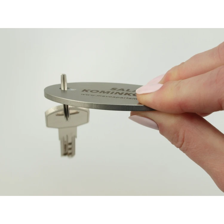 Brelok hotelowy - OWALMET BIG Stal gr. 3mm - BM012