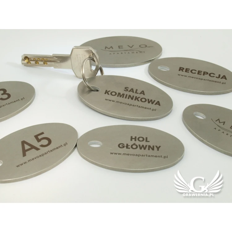 Brelok hotelowy - OWALMET BIG Stal gr. 3mm - BM012