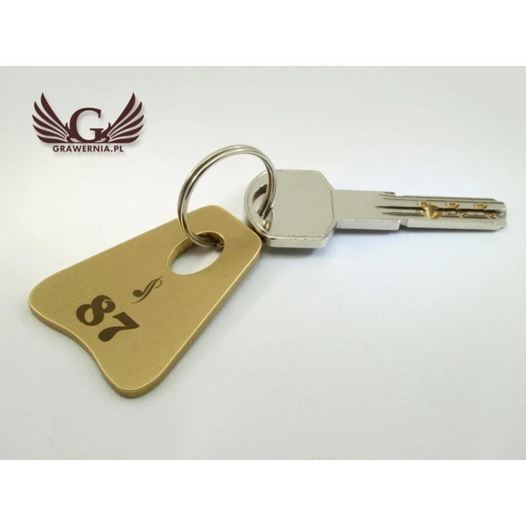 Brelok hotelowy - PITERMET Gold - BMZ002