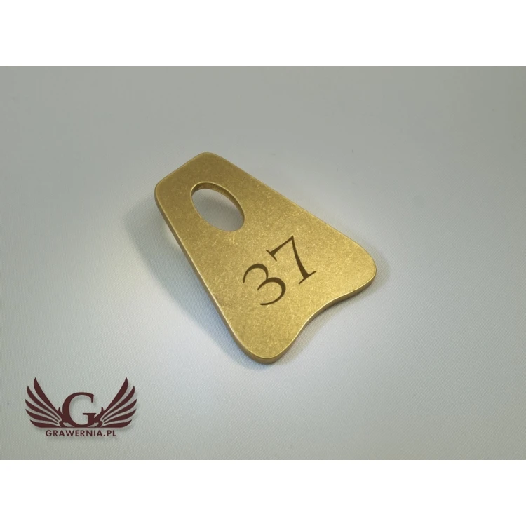 Brelok hotelowy - PITERMET Gold - BMZ002
