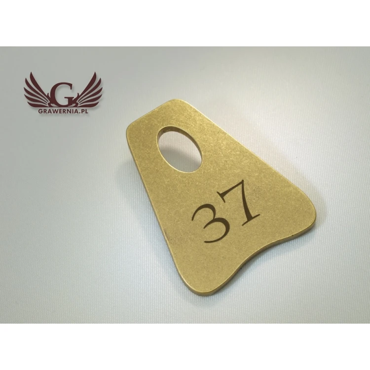 Brelok hotelowy - PITERMET Gold - BMZ002