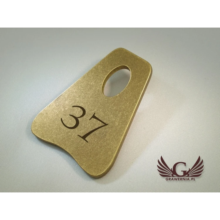 Brelok hotelowy - PITERMET Gold - BMZ002