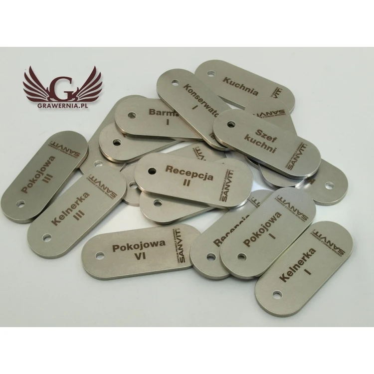 Brelok hotelowy - SLIMBRELMET Stal gr. 3mm - BM011