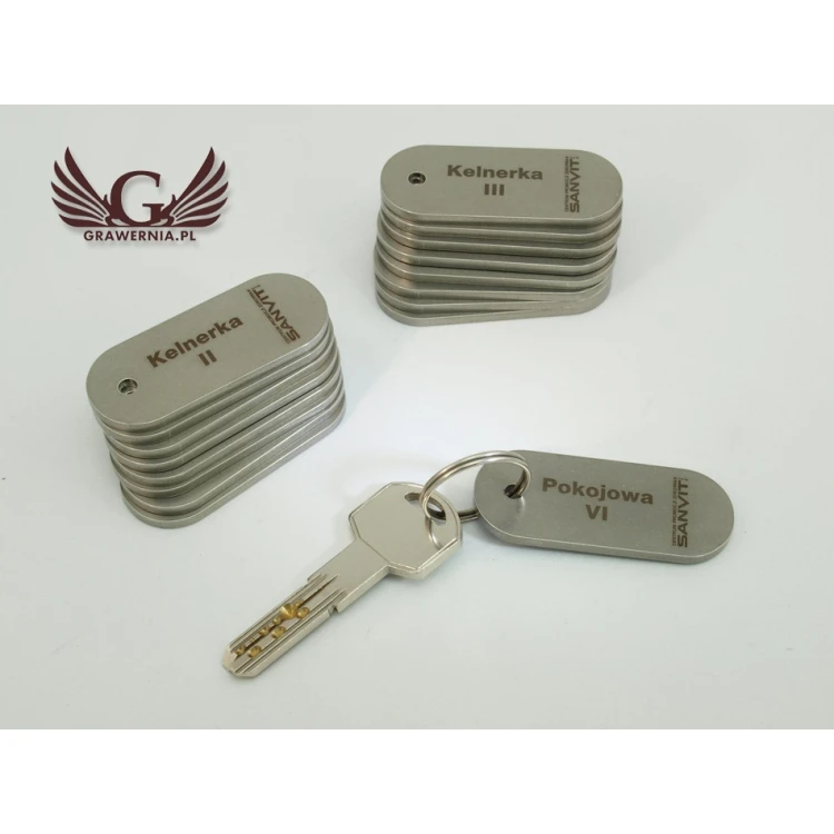 Brelok hotelowy - SLIMBRELMET Stal gr. 3mm - BM011