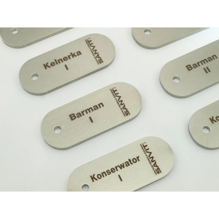 Brelok hotelowy - SLIMBRELMET Stal gr. 3mm - BM011